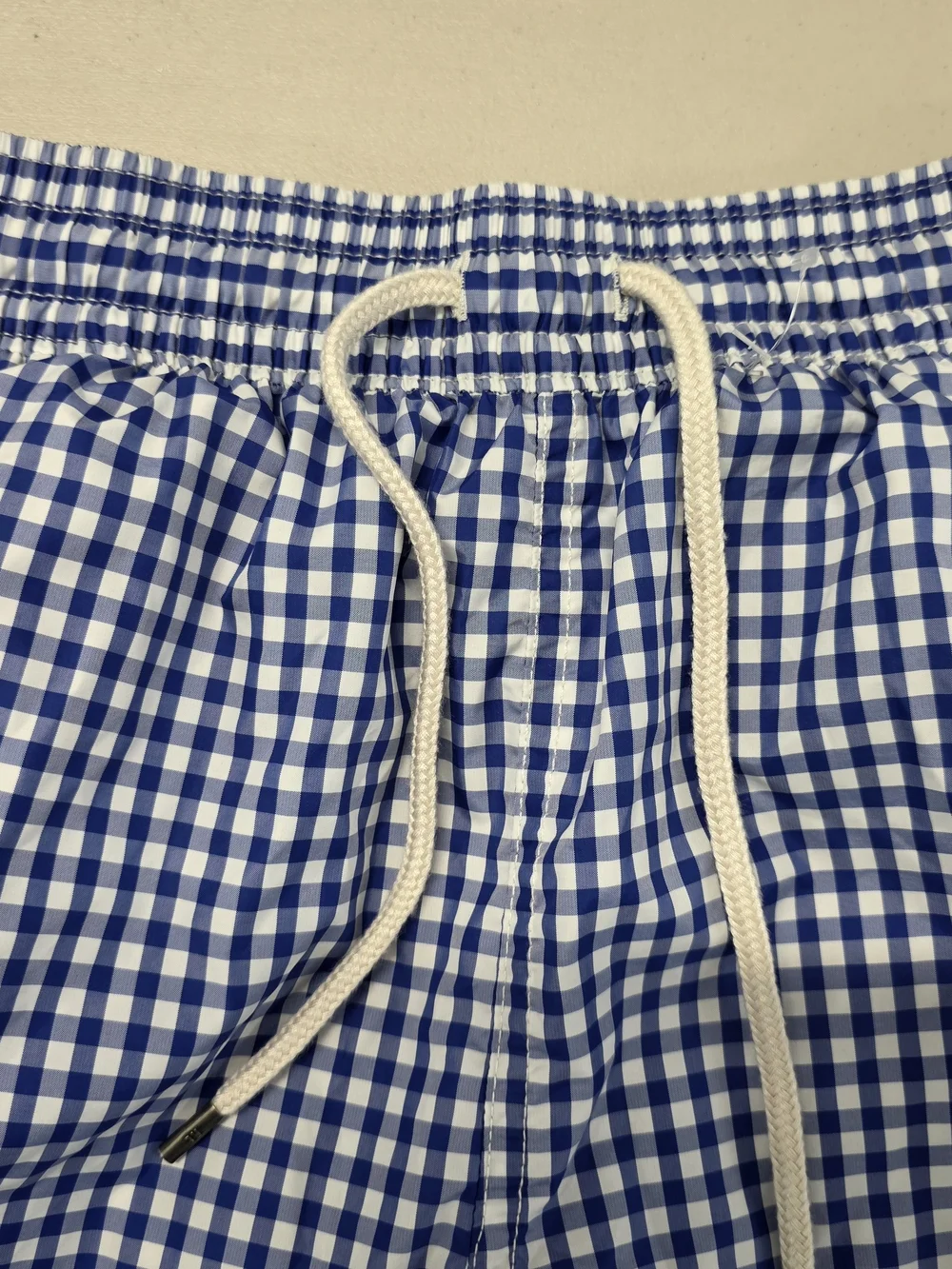 Polo Ralph Lauren Swimming Shorts Mesh Lined Blue Relaxed Gingham Men's Size Med